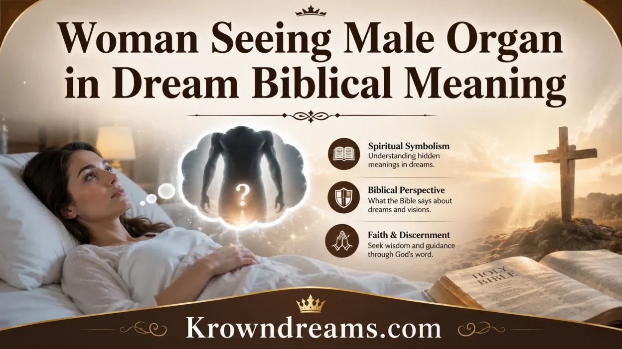 Woman Seeing Male Organ in Dream Biblical Meaning
